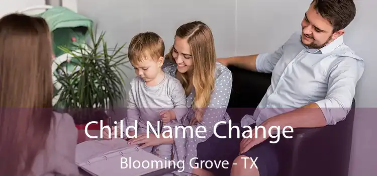 Child Name Change Blooming Grove - TX
