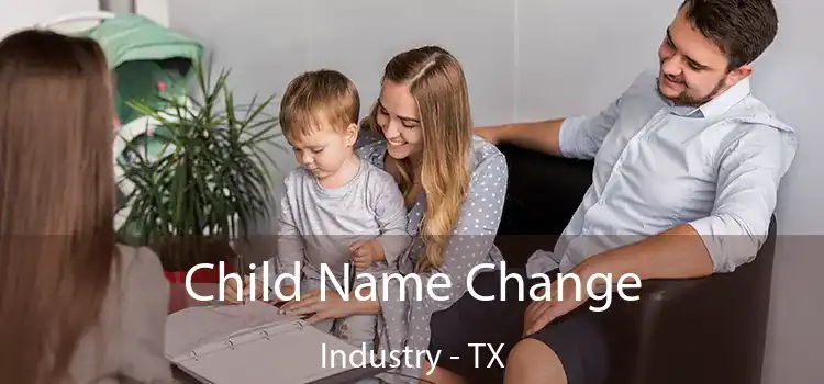 Child Name Change Industry - TX