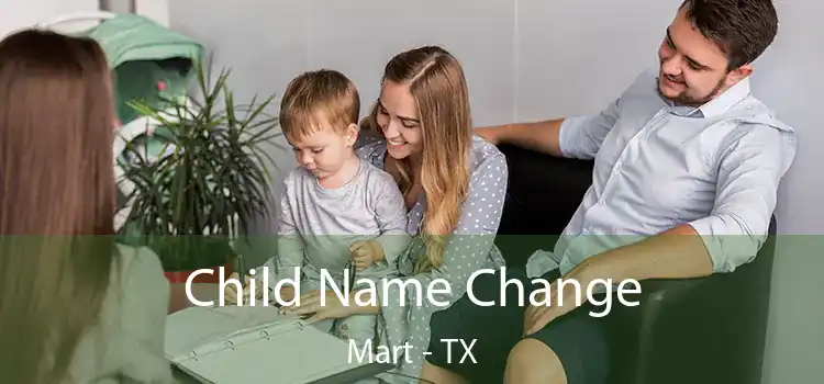 Child Name Change Mart - TX