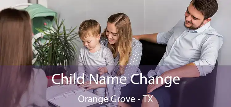 Child Name Change Orange Grove - TX