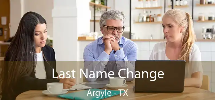  Last Name Change Argyle - TX