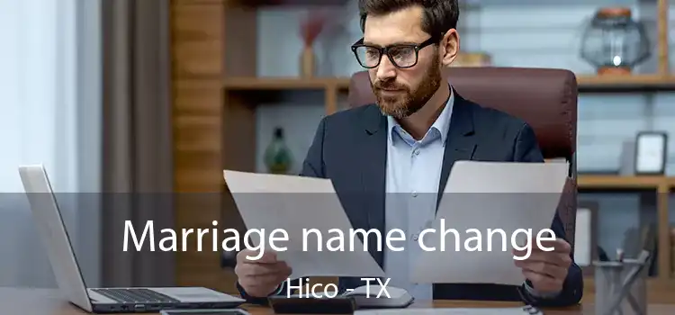  Marriage name change Hico - TX