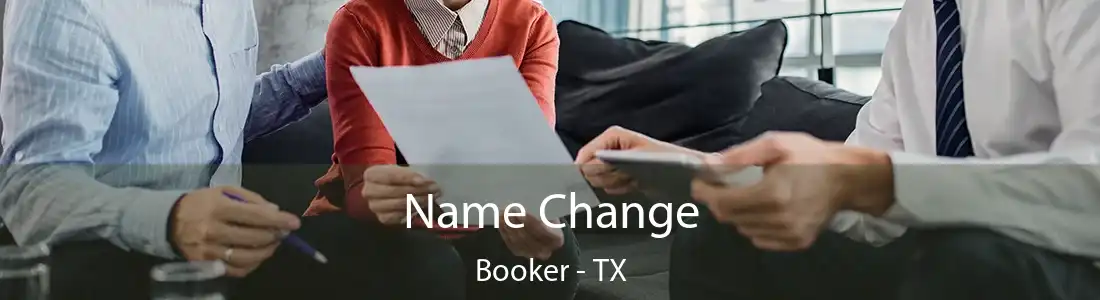 Name Change Booker - TX