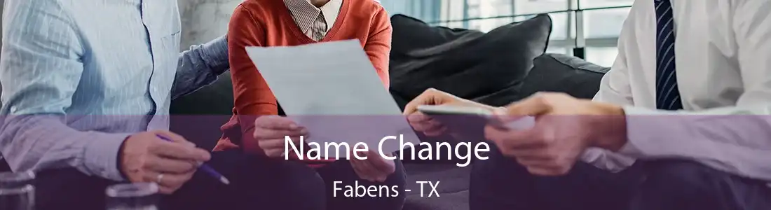 Name Change Fabens - TX