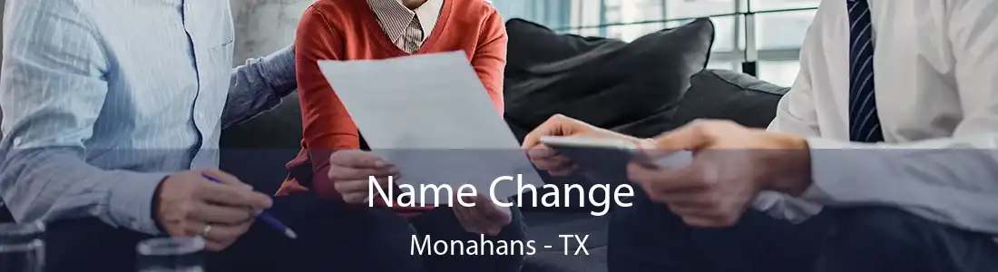 Name Change Monahans - TX